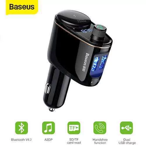 Baseus Locomotive FM Transmitter Bluetooth MP3 Vehicle Charger