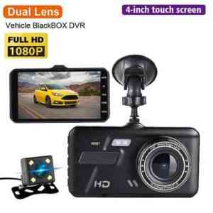 Car DVR Touch Camera 4″ IPS Dual Lens Car FHD 1080P DVR/Dash Camera DEALhub.lk