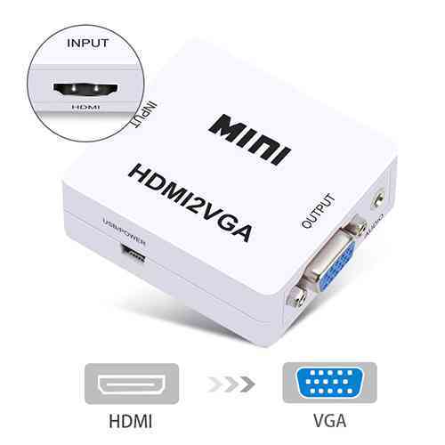 HDMI to VGA Converter With Audio HDMI2VGA Adapter
