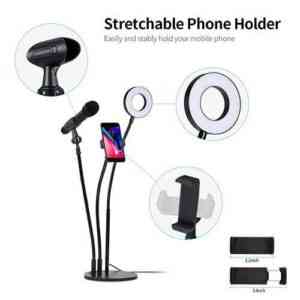 Ring Light with Phone Holder Microphone holder Tripods DEALhub.lk