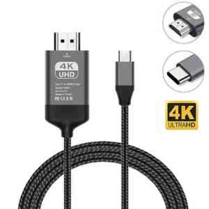 USB C to HDTV Cable 2M USB 3.1 Mobile Accessories DEALhub.lk