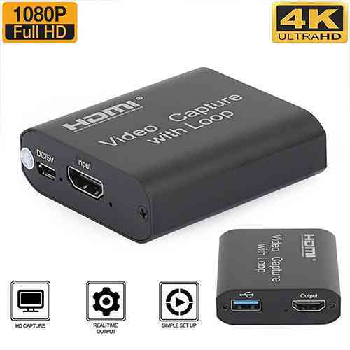 Video Capture Card with Loop Out HDMI To HDMI USB 2.0 Computer Accessories DEALhub.lk