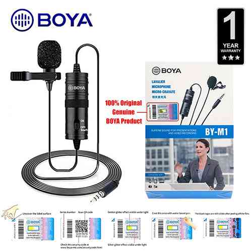 BOYA M1 Clip Mic Omnidirectional Lavalier Microphone