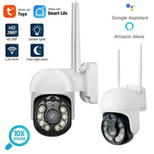 3MP Outdoor WiFi Security Camera CCTV Tuya Smart Camera Security Camera DEALhub.lk