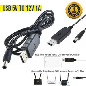 USB 5V to 12V DC Power Cable for Routers Gadgets & Accesories DEALhub.lk
