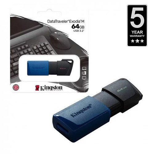 Kingston 64GB Pen Drive DataTraveler Exodia M USB 3.2 flash Drive@ ido.lk