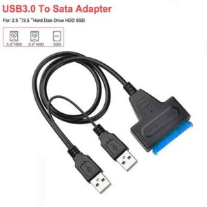 USB 3.0 To SATA Cable Adapter Dual USB SATA Cable@ido.lk