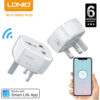 LDNIO WiFi Smart Power Plug Wall Socket SCW1050@ido.lk
