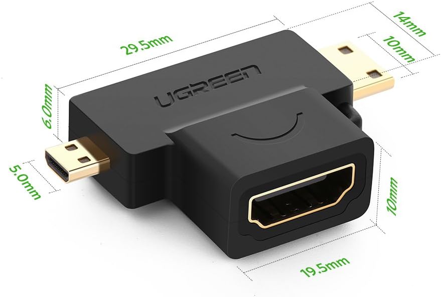 UGREEN Micro HDMI+Mini HDMI To HDMI F/M Adapter: Buy UGREEN Micro HDMI+Mini HDMI To HDMI F/M Adapter in Sri Lanka | ido.lk