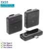 SX31 Wireless Dual Microphone for iPhone Type C Devices and 3.5mm Microphone Accessories DEALhub.lk