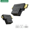 UGREEN Micro HDMI+Mini HDMI To HDMI F/M Adapter Computer Accessories DEALhub.lk