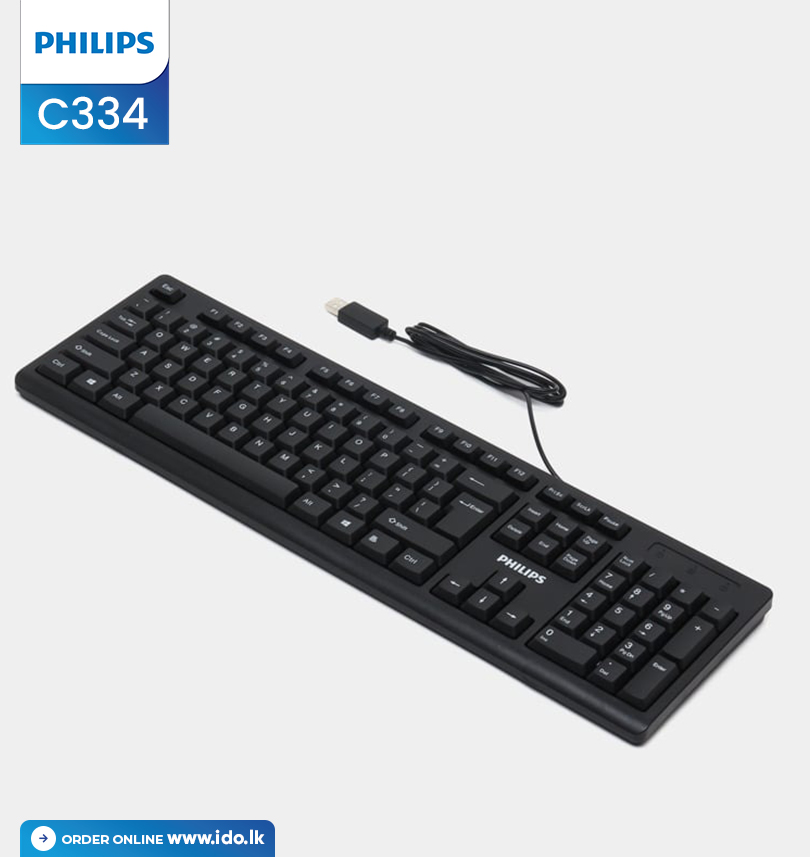 Philips C334 Wired Keyboard and Mouse Combo Sri lanka @ ido.lk