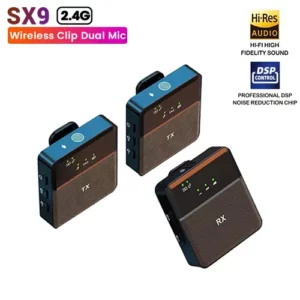 SX9 Wireless Clip Microphone Dual Mic: Buy SX9 Wireless Clip Microphone Dual Mic Best Price in Sri Lanka | ido.lk