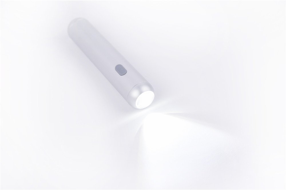 Allocacoc Aluminium LED Rechargeable Flashlight with Adjustable Brightness (Cream White Cold Light) : ido.lk Sri Lanka : Lighting